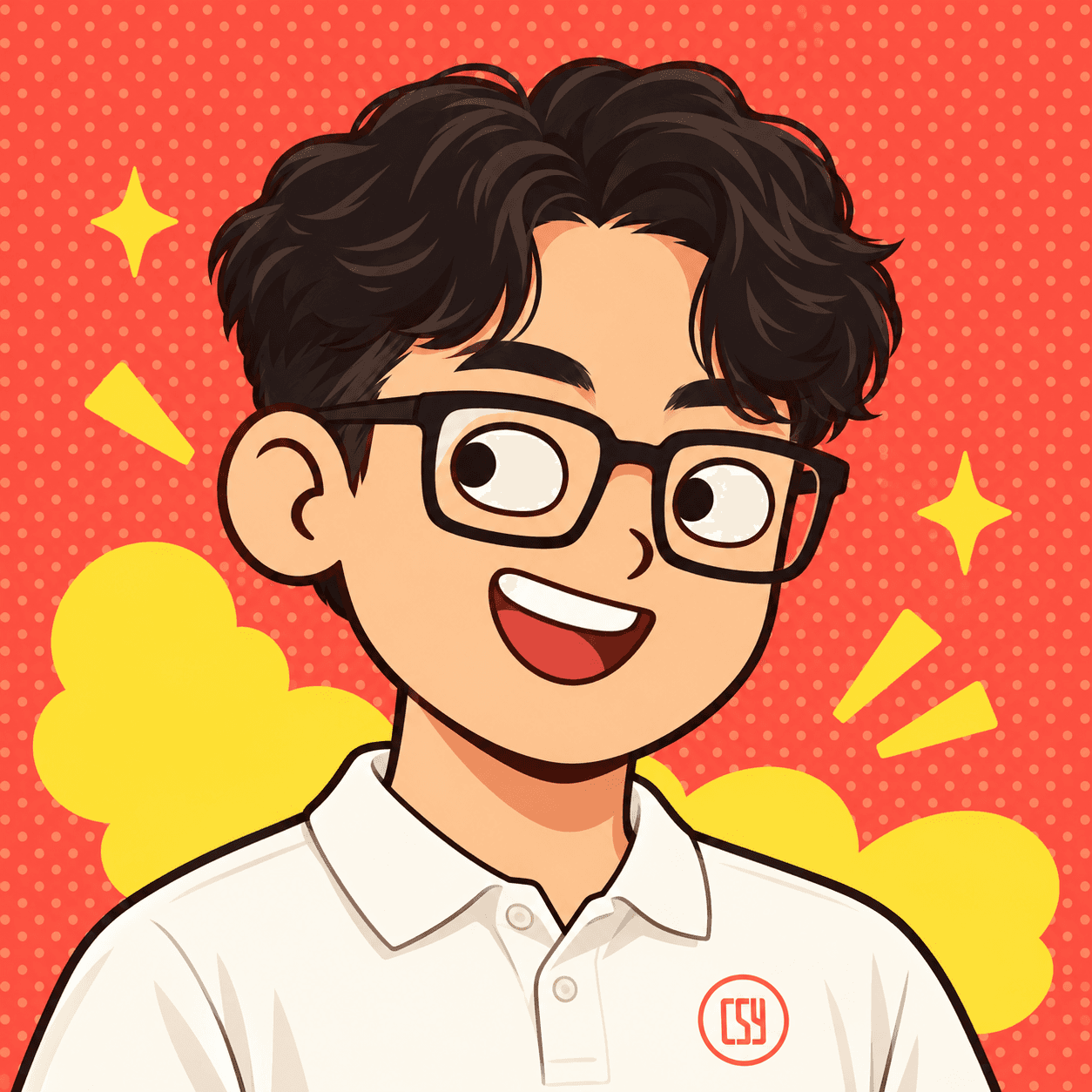 Cartoon portrait of CJ